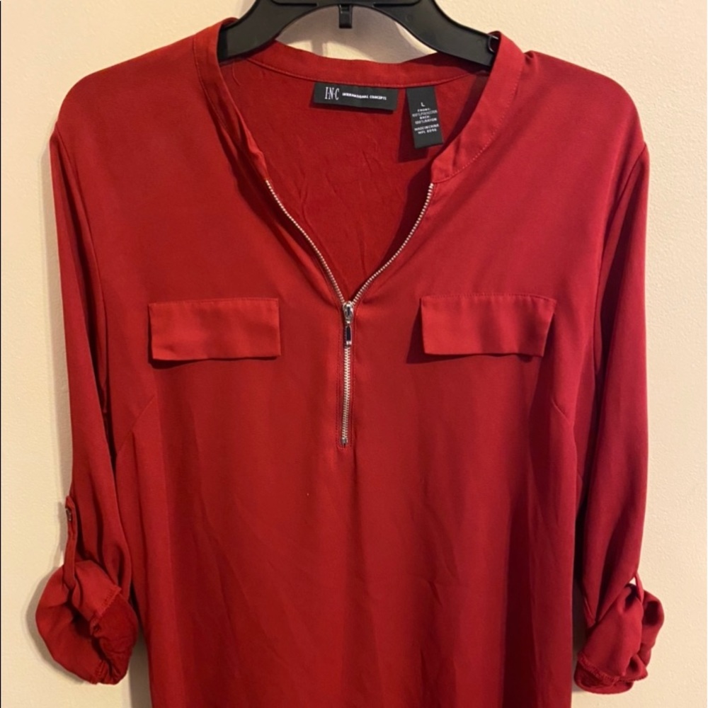 INC Dress 3/4 Sleeve Shirt